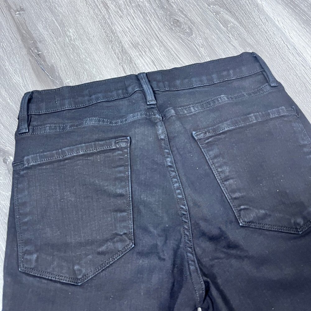 Frame Denim Le Skinny De Jeanne Unfinished Hem Sz 28 - Picture 6 of 14